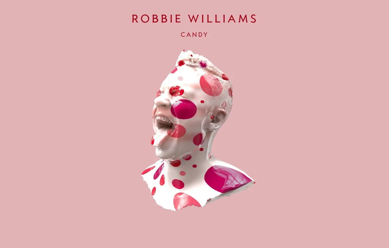 Photo wallpaper candy, pink, singer, Robbie Williams, candy