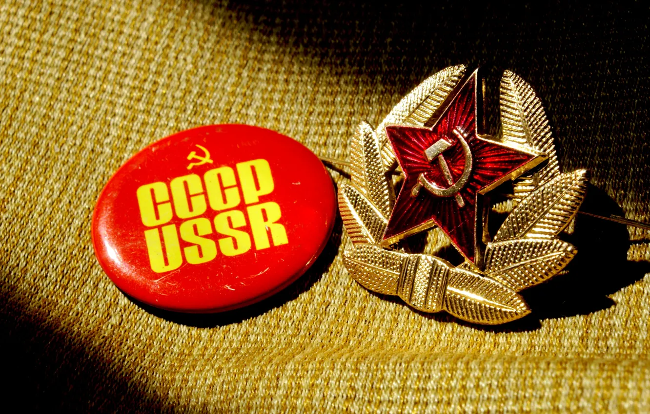 Photo wallpaper background, star, icon, shadow, hammer, fabric, USSR, USSR