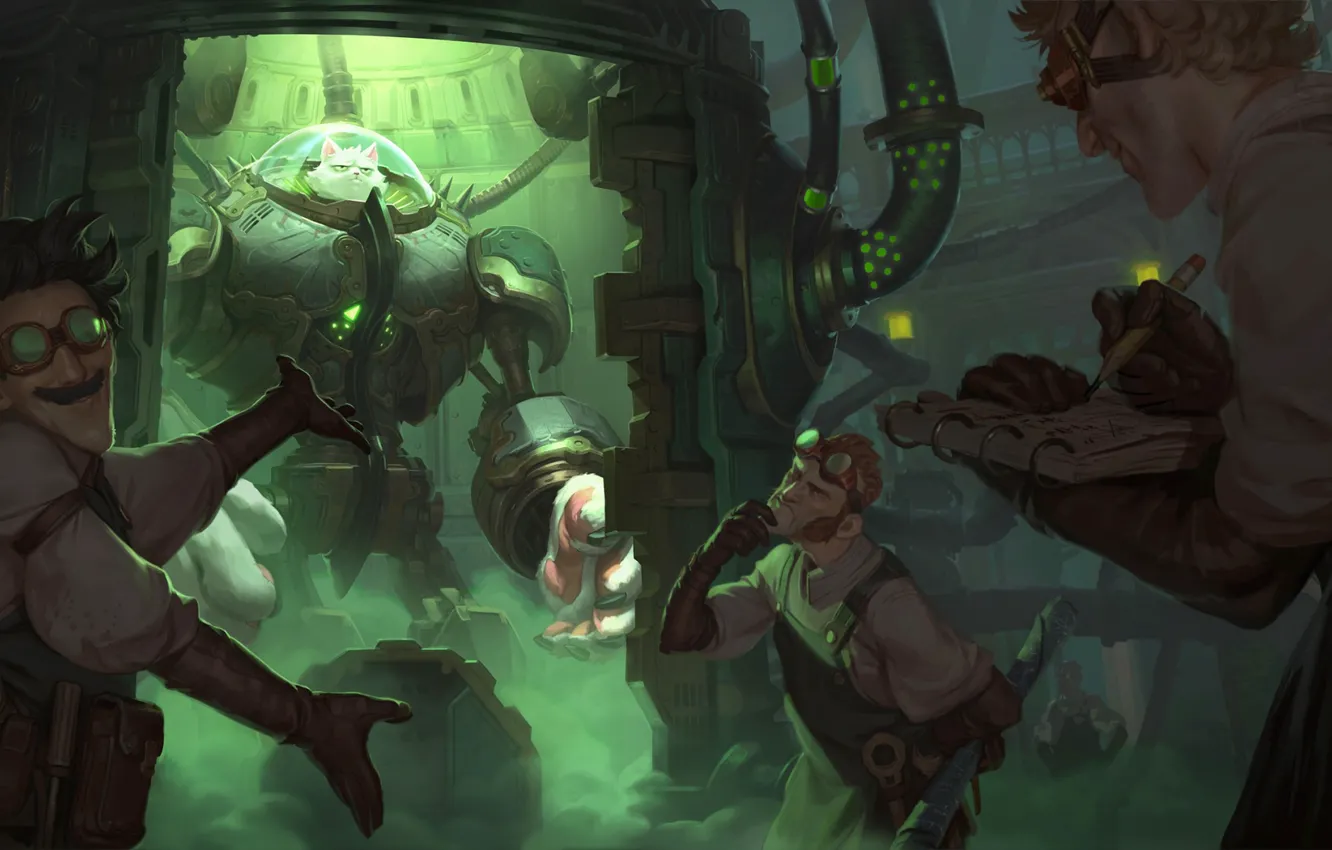 Photo wallpaper people, robot, Master, Legends of Runeterra