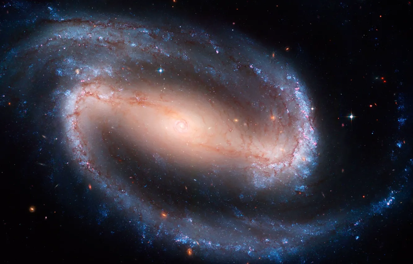 Photo wallpaper space, stars, galaxy, spiral