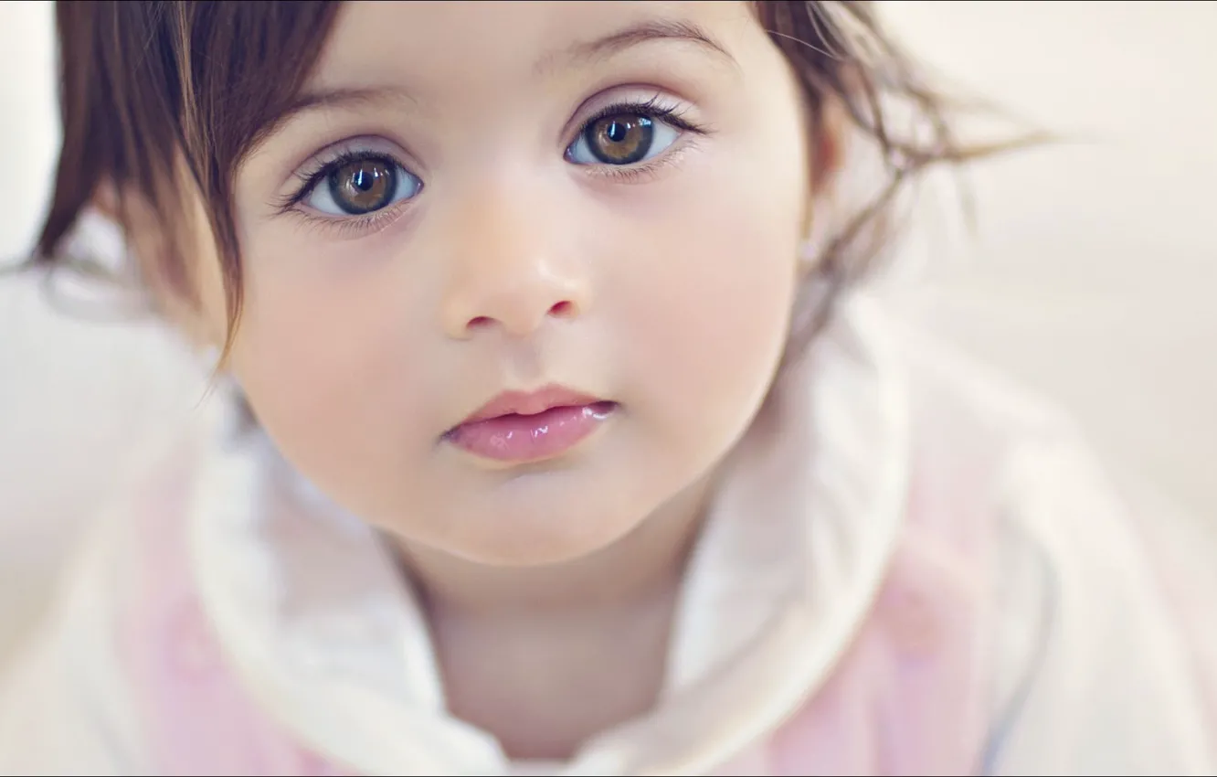 Photo wallpaper little girl, portrait, Wondergirls