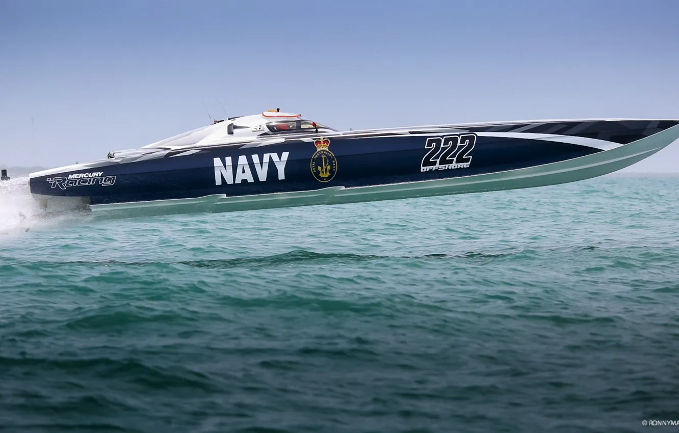 Photo wallpaper race, boat, speed