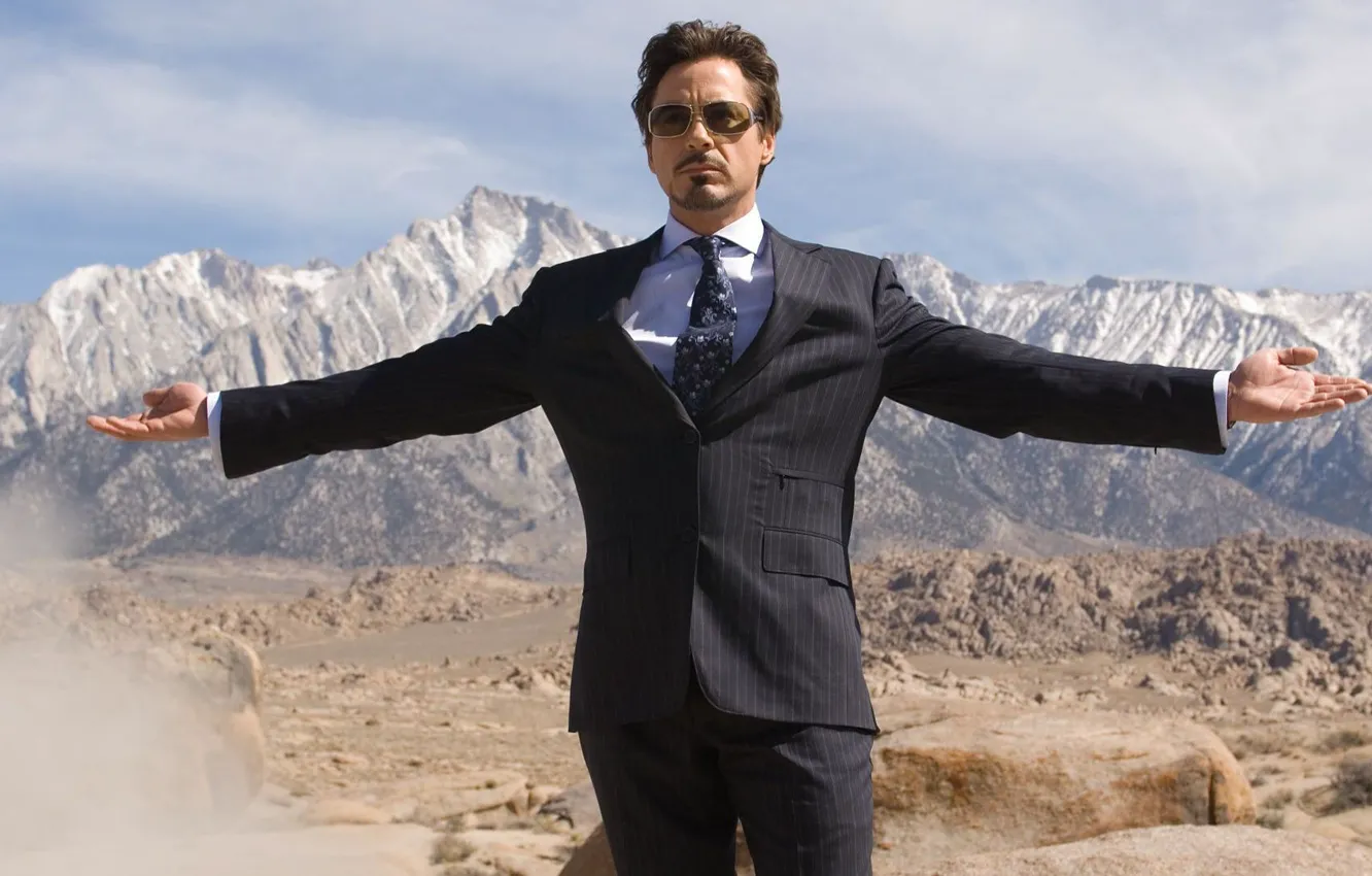 Photo wallpaper suit, celebrity, Robert Downey, Iron-Man