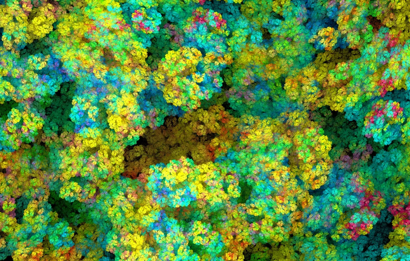 Photo wallpaper abstraction, background, Wallpaper, pattern, figure, fractal, the bushes, crown