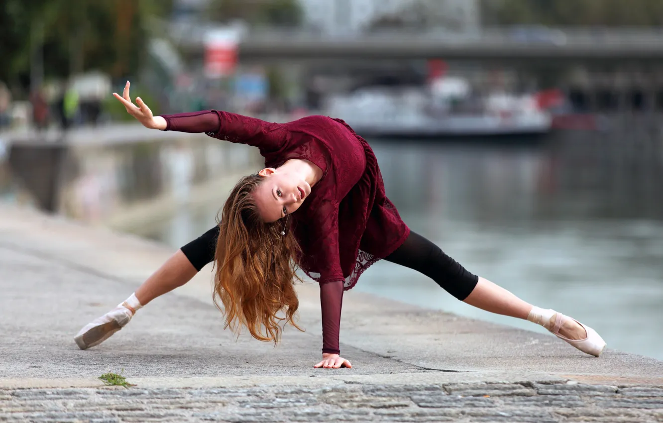Photo wallpaper pose, mood, dance, ballerina, promenade, Anastasiya