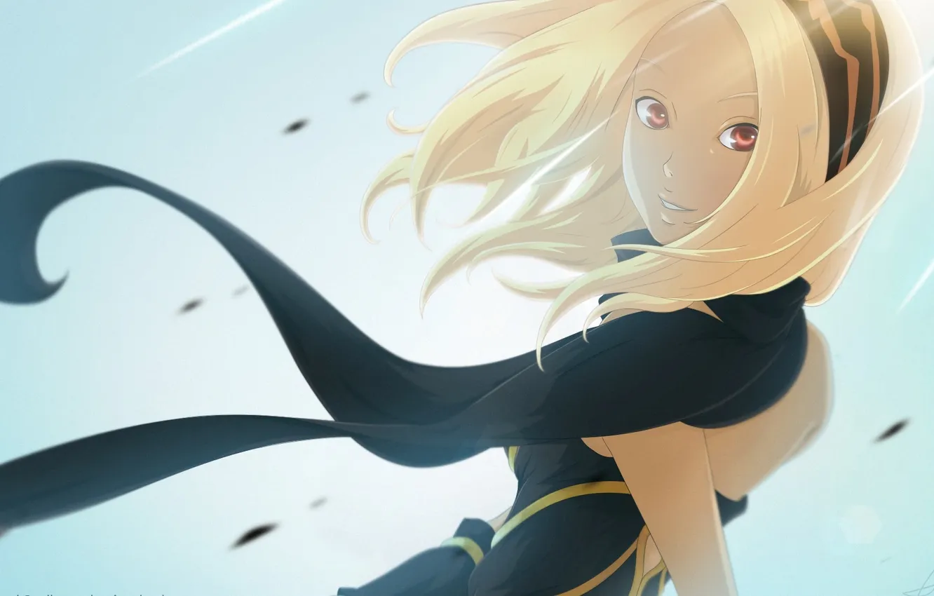 Photo wallpaper girl, the wind, gravity daze, Kat, coconutgallery