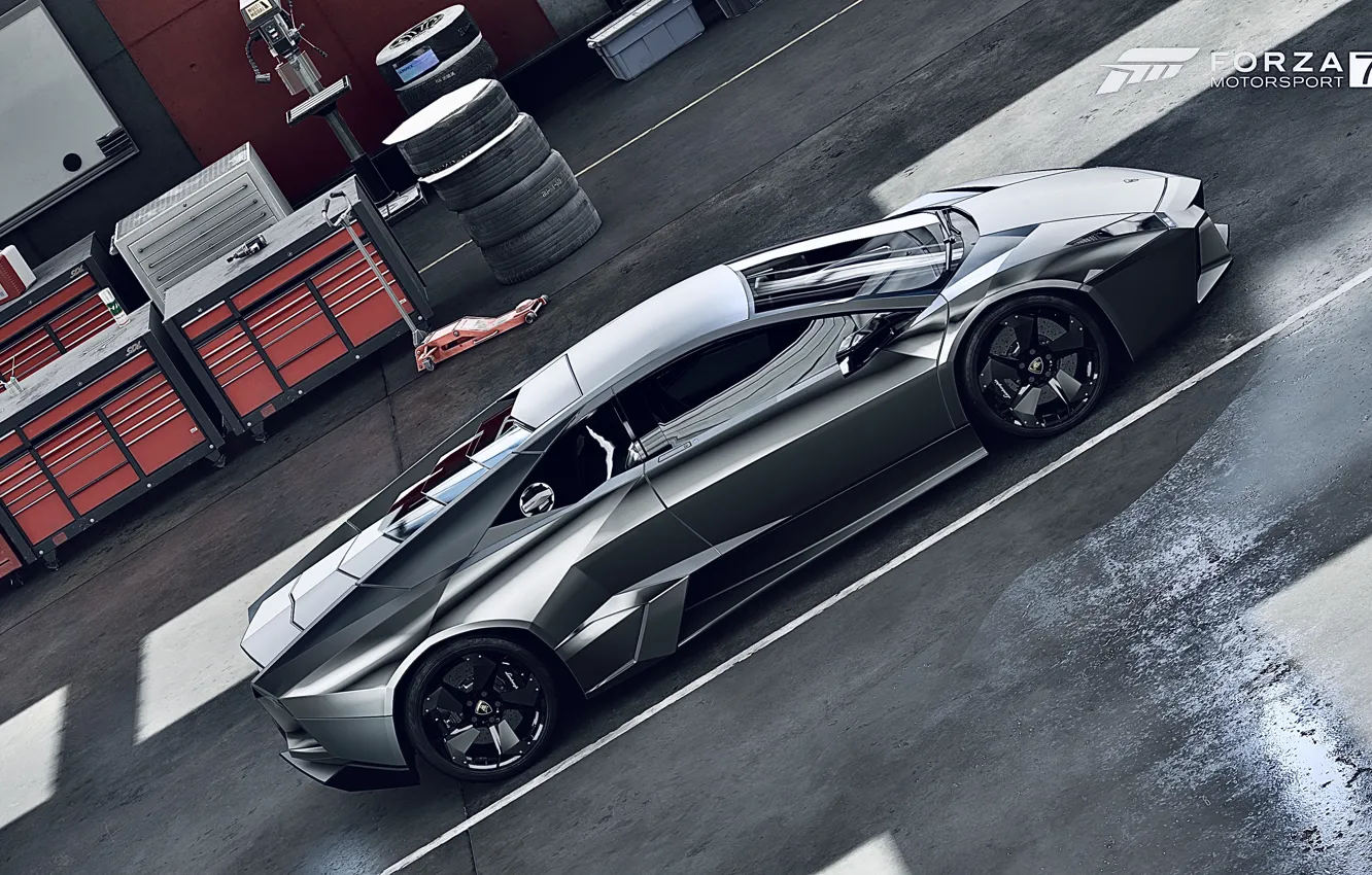 Photo wallpaper HDR, Lamborghini, Reventon, game, FM7, UHD, Forza Motorsport 7, XBox One X