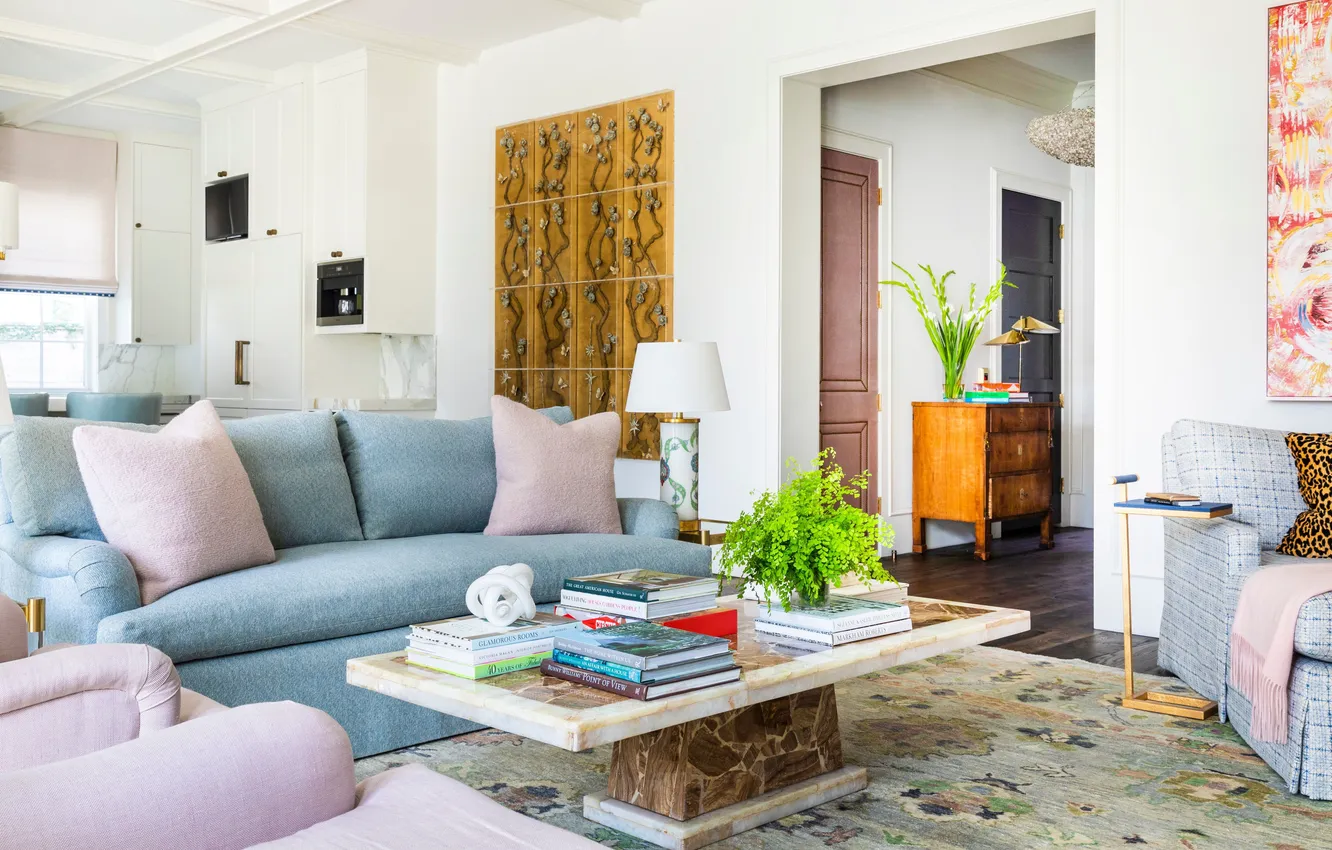 Photo wallpaper design, style, interior, living room