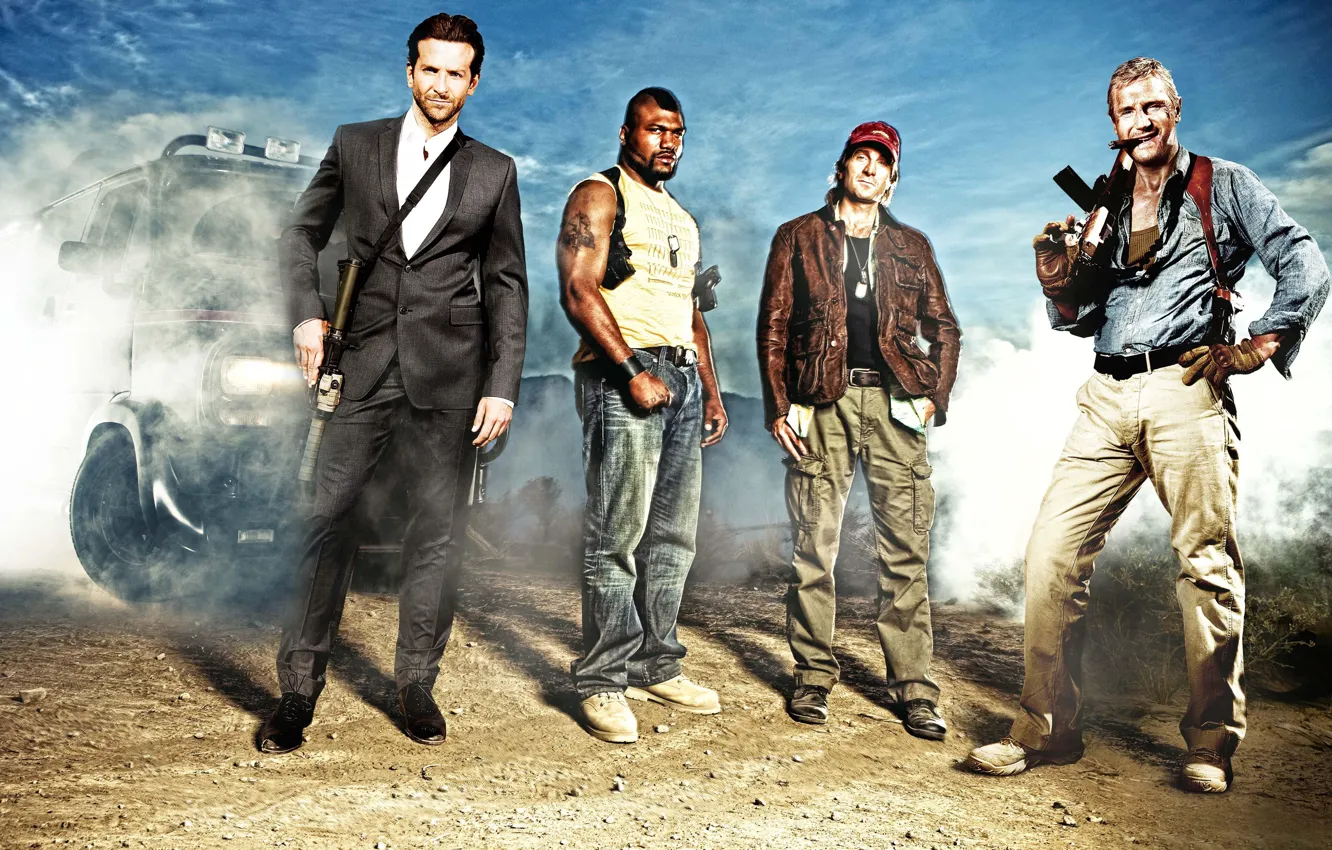 Photo wallpaper Liam Neeson, The A-Team, A Team, Bradley Cooper