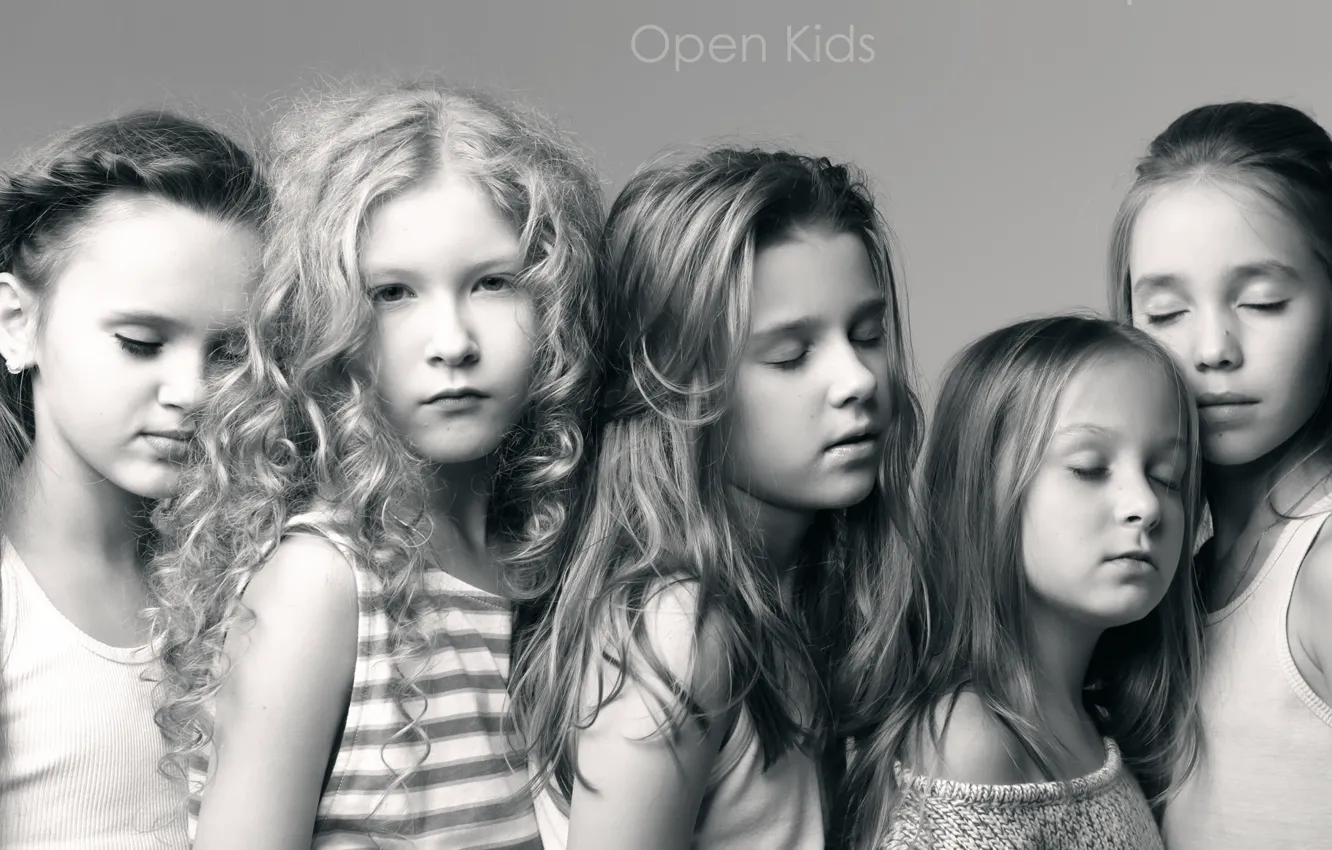 Photo wallpaper children, pop, music group, Open Kids