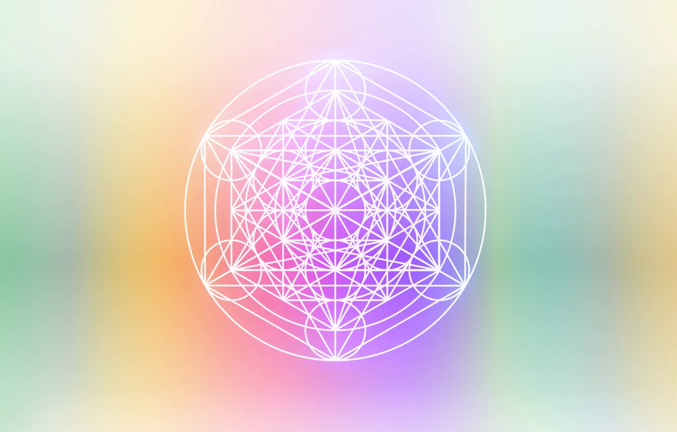 Photo wallpaper circles, minimalism, colorful, figure, minimal, geometry, sacred, spiritual