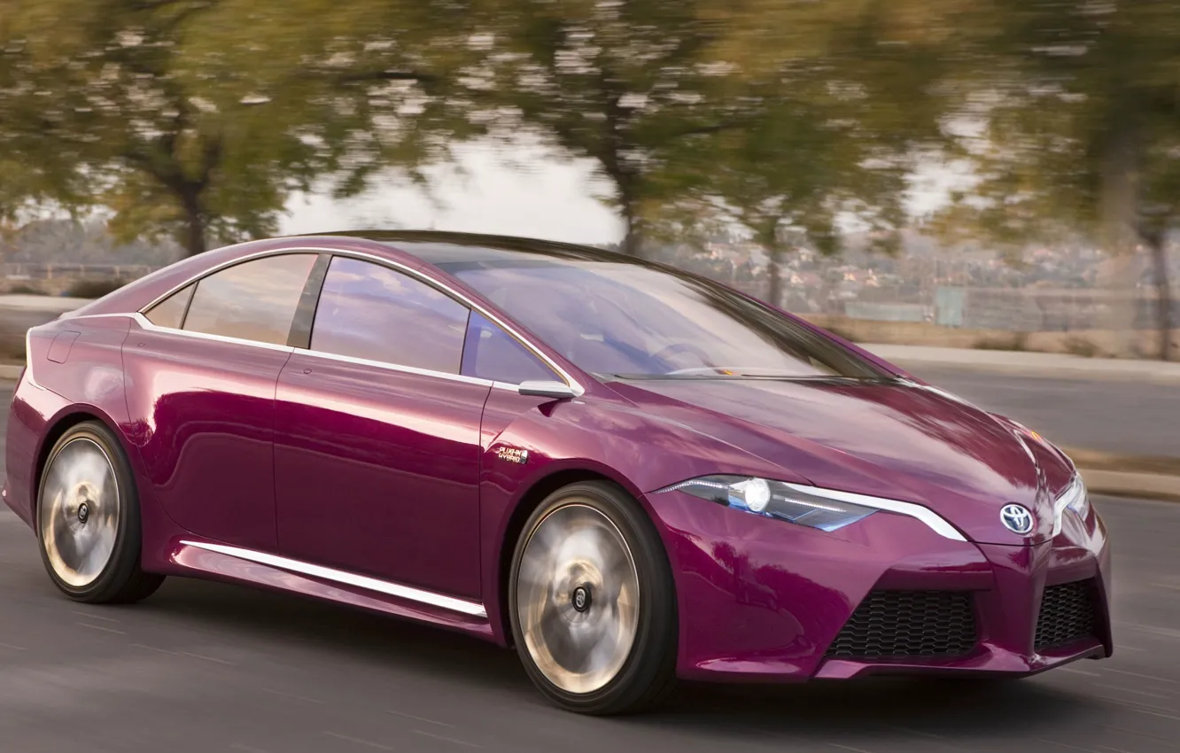 Photo wallpaper road, auto, Concept, movement, speed, Hybrid, Toyota NS4 Plug-In