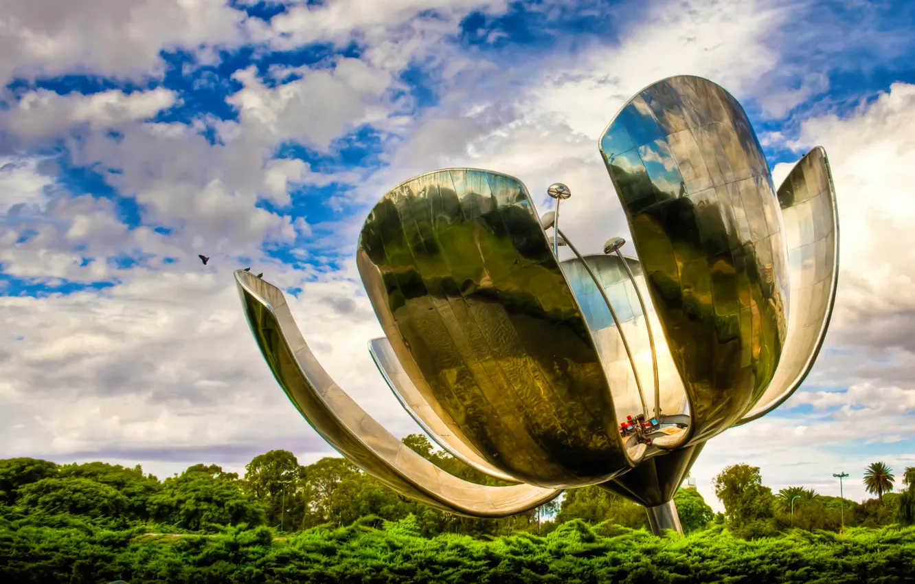 Photo wallpaper Argentina, art, Floralis Generica