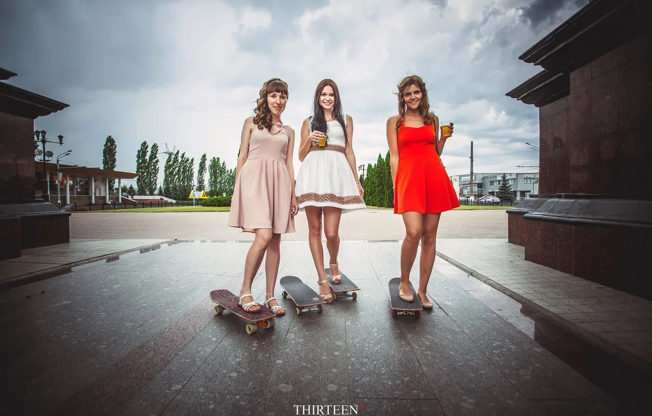 Photo wallpaper girl, photographer, girl, skate, photography, photographer, Thirteen