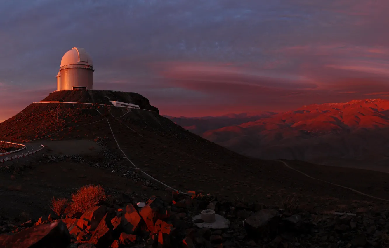 Photo wallpaper chili, observatory, Chajnantor Plateau, panoramic view, The Chair, NTT, THAT, BECAUSE
