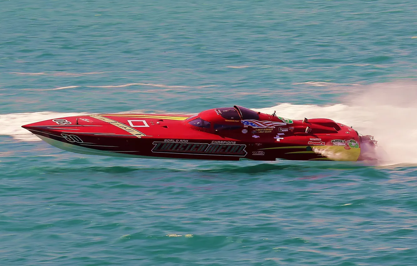 Photo wallpaper race, boat, speed