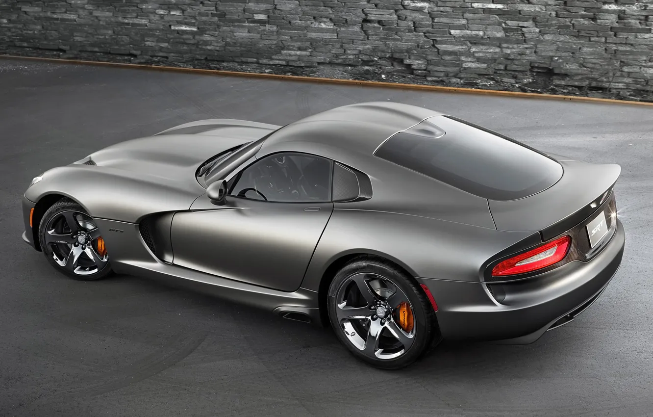 Photo wallpaper background, Dodge, Dodge, supercar, Viper, rear view, GTS, Viper