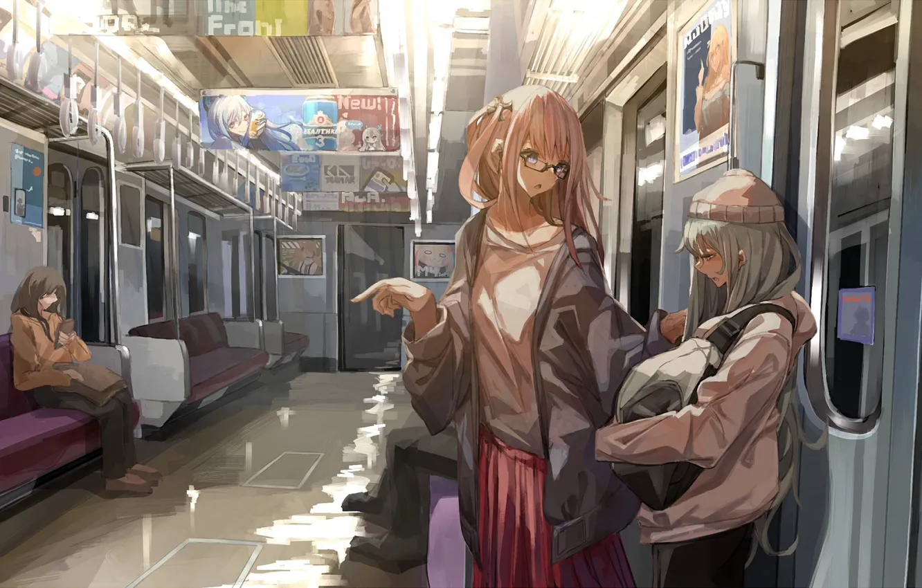 Photo wallpaper girl, metro, people, Girls Frontline
