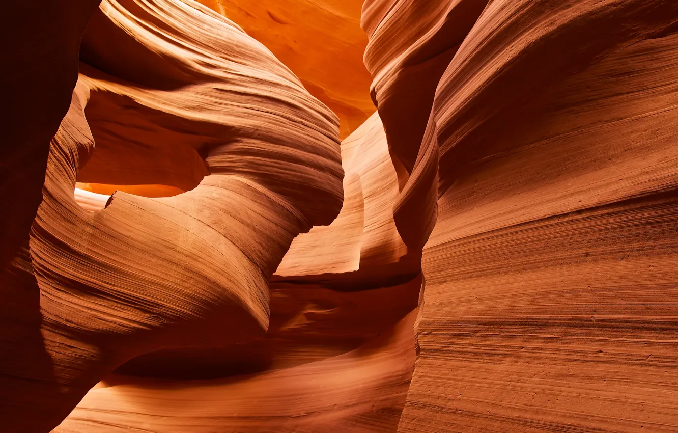 Photo wallpaper nature, rocks, texture, canyon, cave, antelope canyon