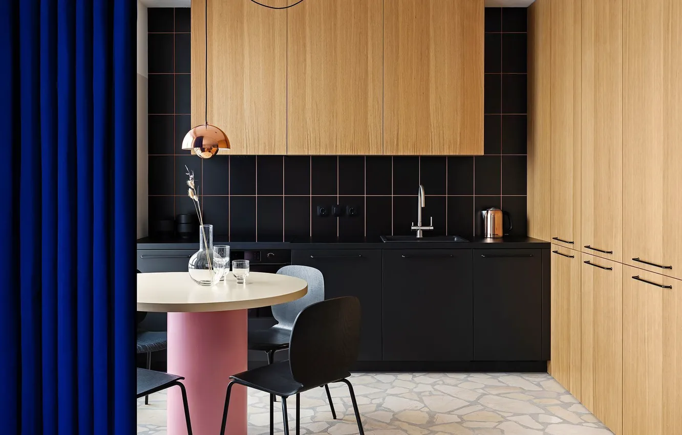 Photo wallpaper design, style, interior, kitchen, Ukraine, Kiev, Ukraine, dining room