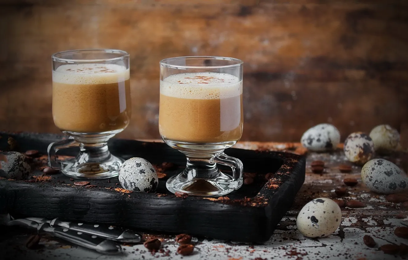 Photo wallpaper cocktail, drink, coffee beans, Roman Dbree