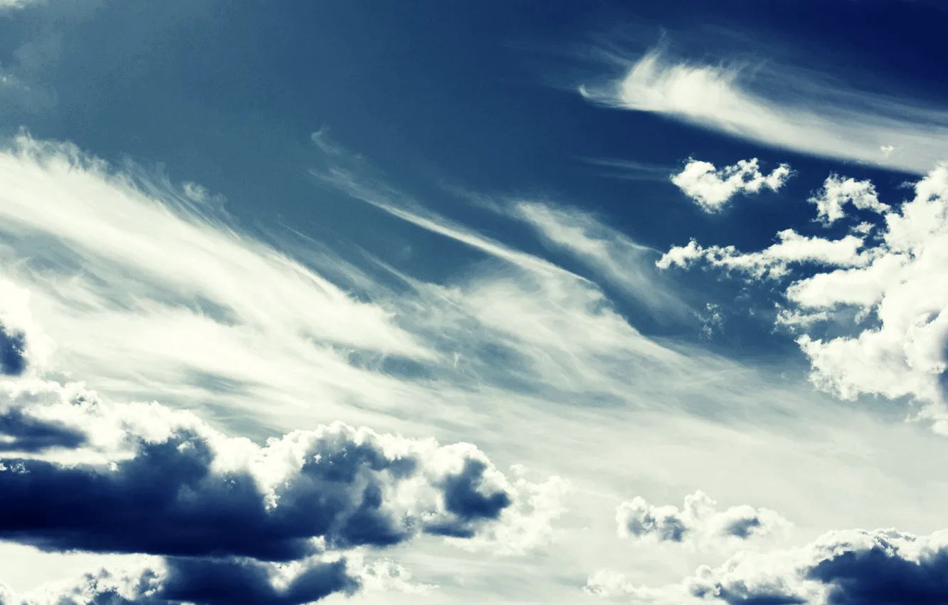Photo wallpaper photo, tenderness, treatment, picture, ease, the sky. clouds