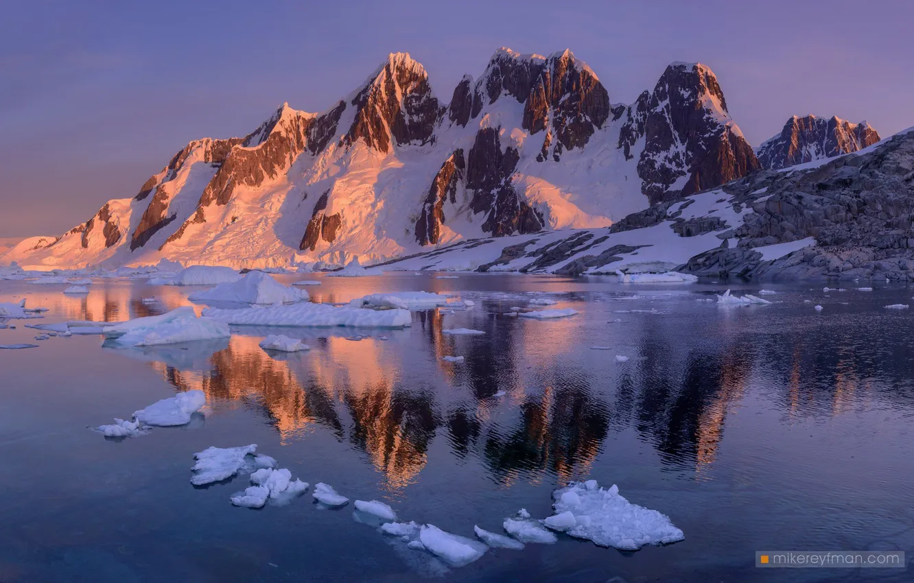 Photo wallpaper Mike Reifman, Plano Bay, quiet night