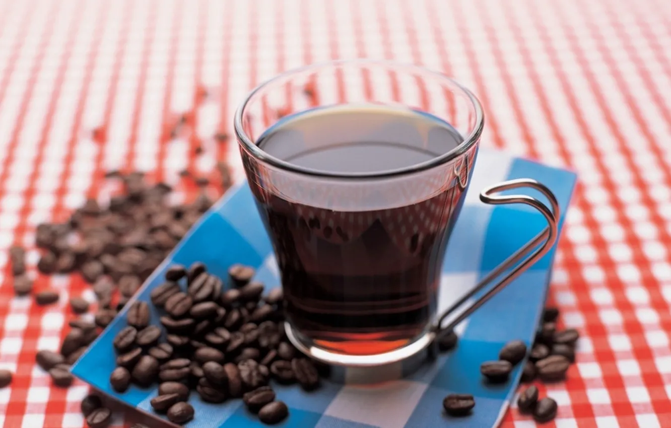 Photo wallpaper glass, food, coffee