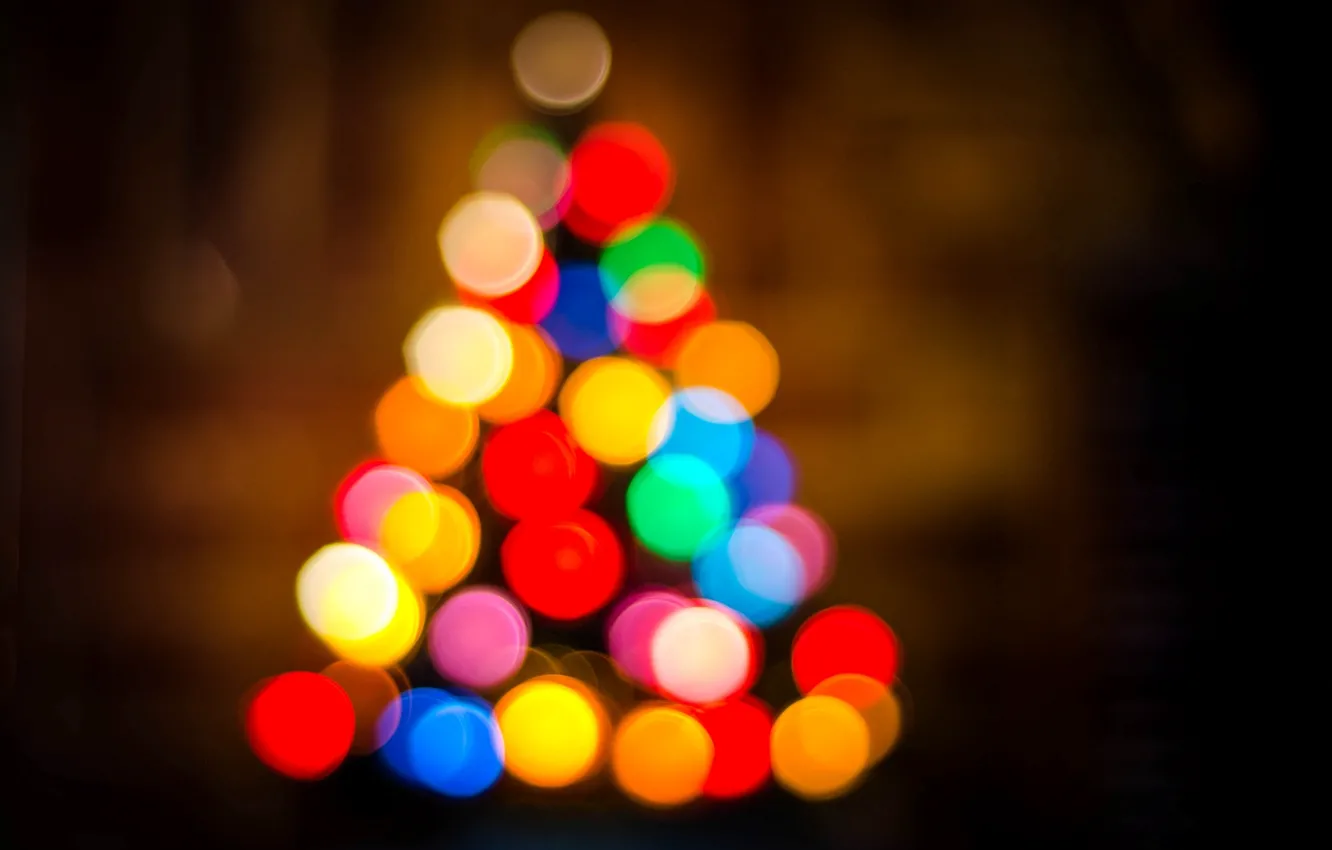 Photo wallpaper lights, holiday, tree, New Year, Christmas, tree, Christmas, colorful