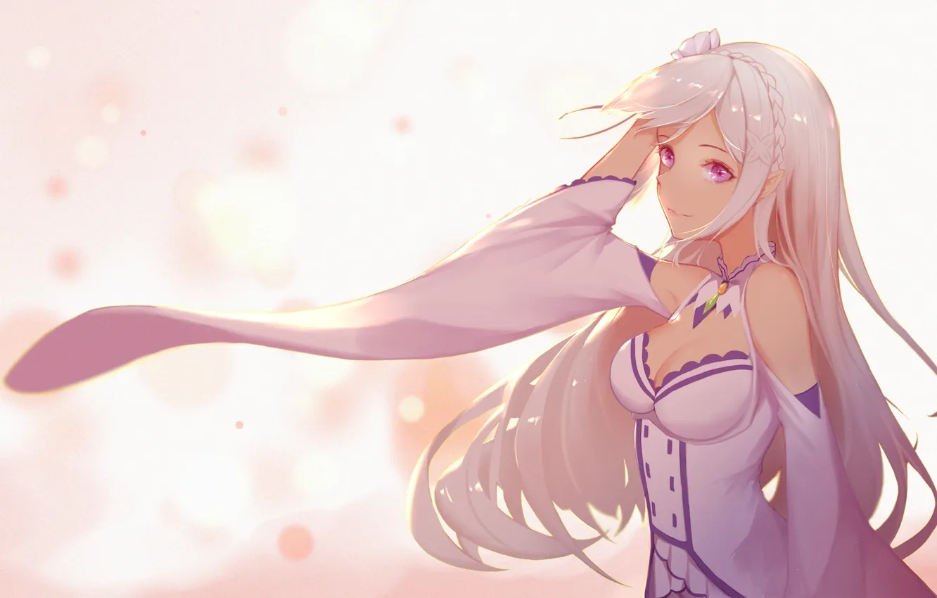 Photo wallpaper girl, the wind, Emilia, From scratch, Re Zero Kara Hajime Chip Isek Or Seikatsu, Life …