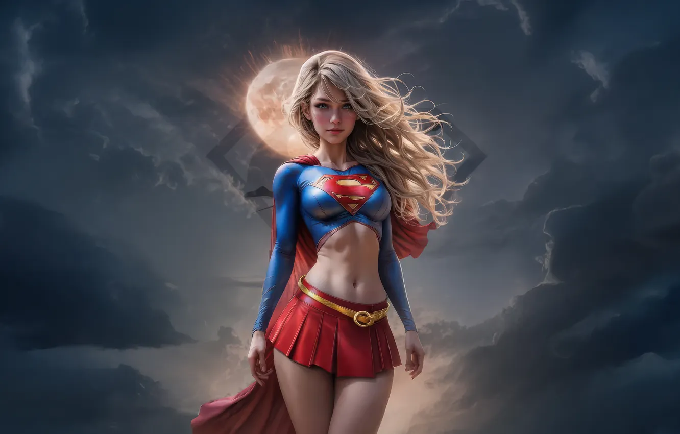 Photo wallpaper power, Supergirl, skybound
