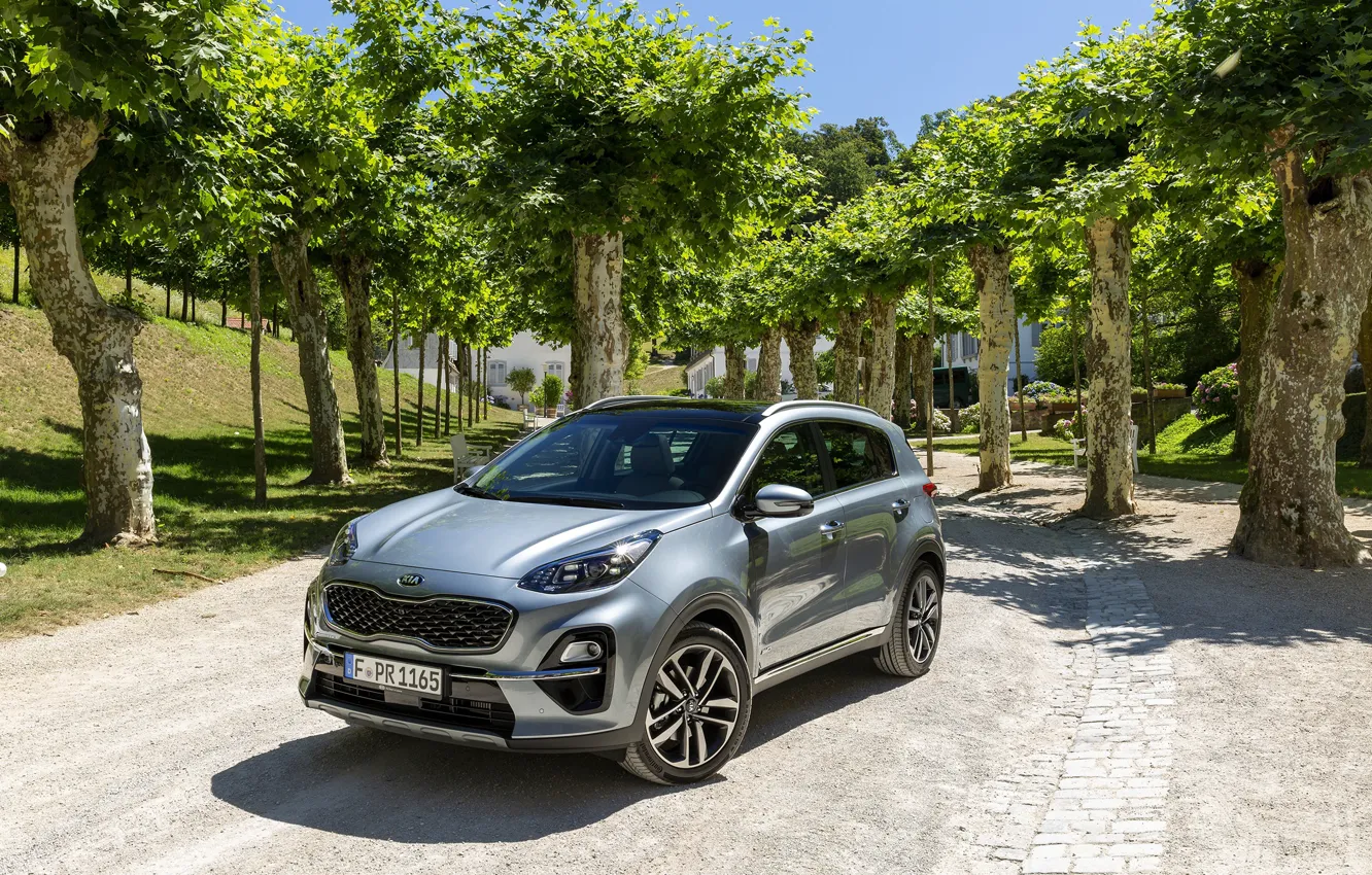 Photo wallpaper auto, Park, KIA, Sportage