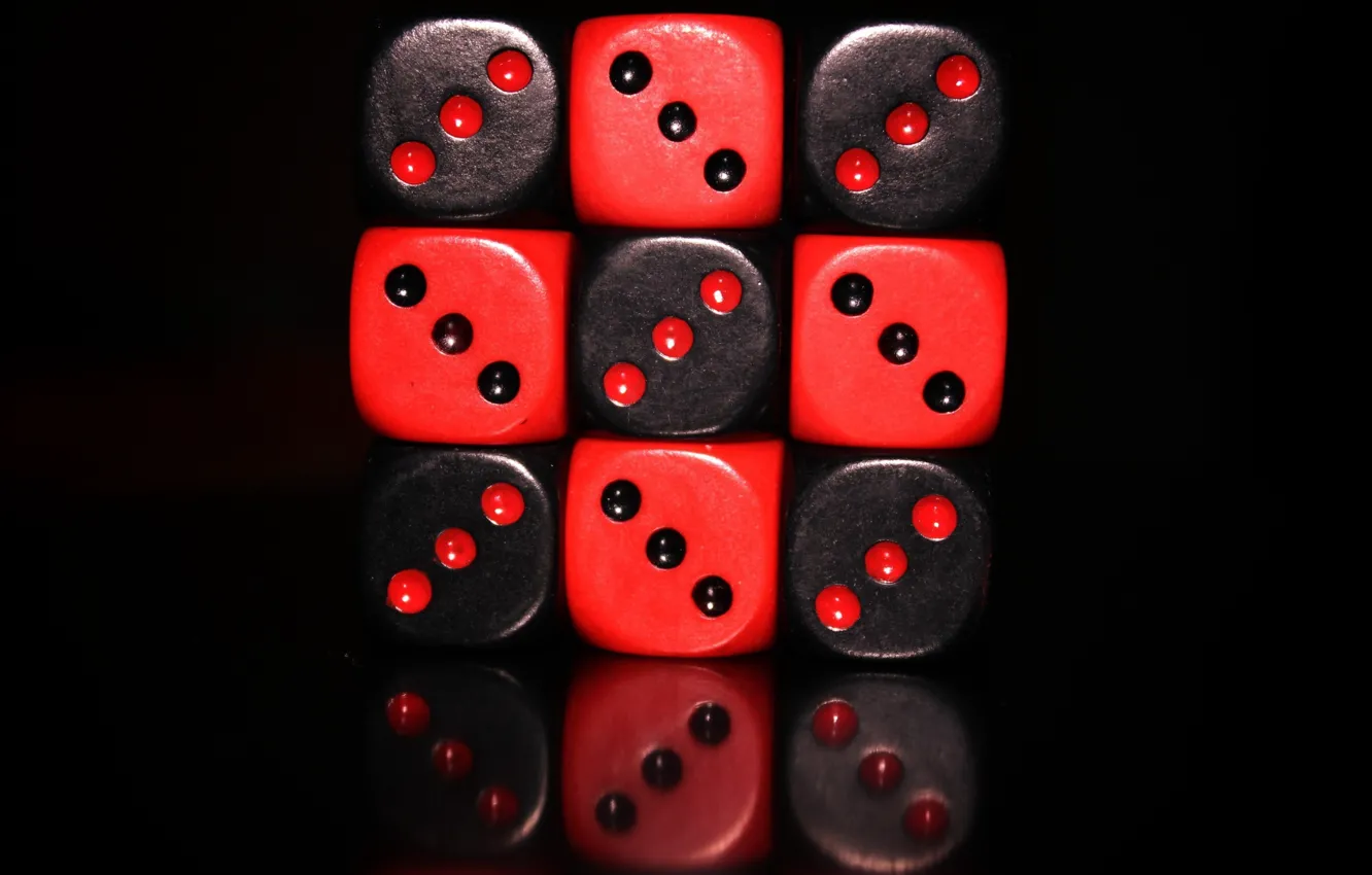 Photo wallpaper cubes, black, bones, Red., the game, Cube - The Game