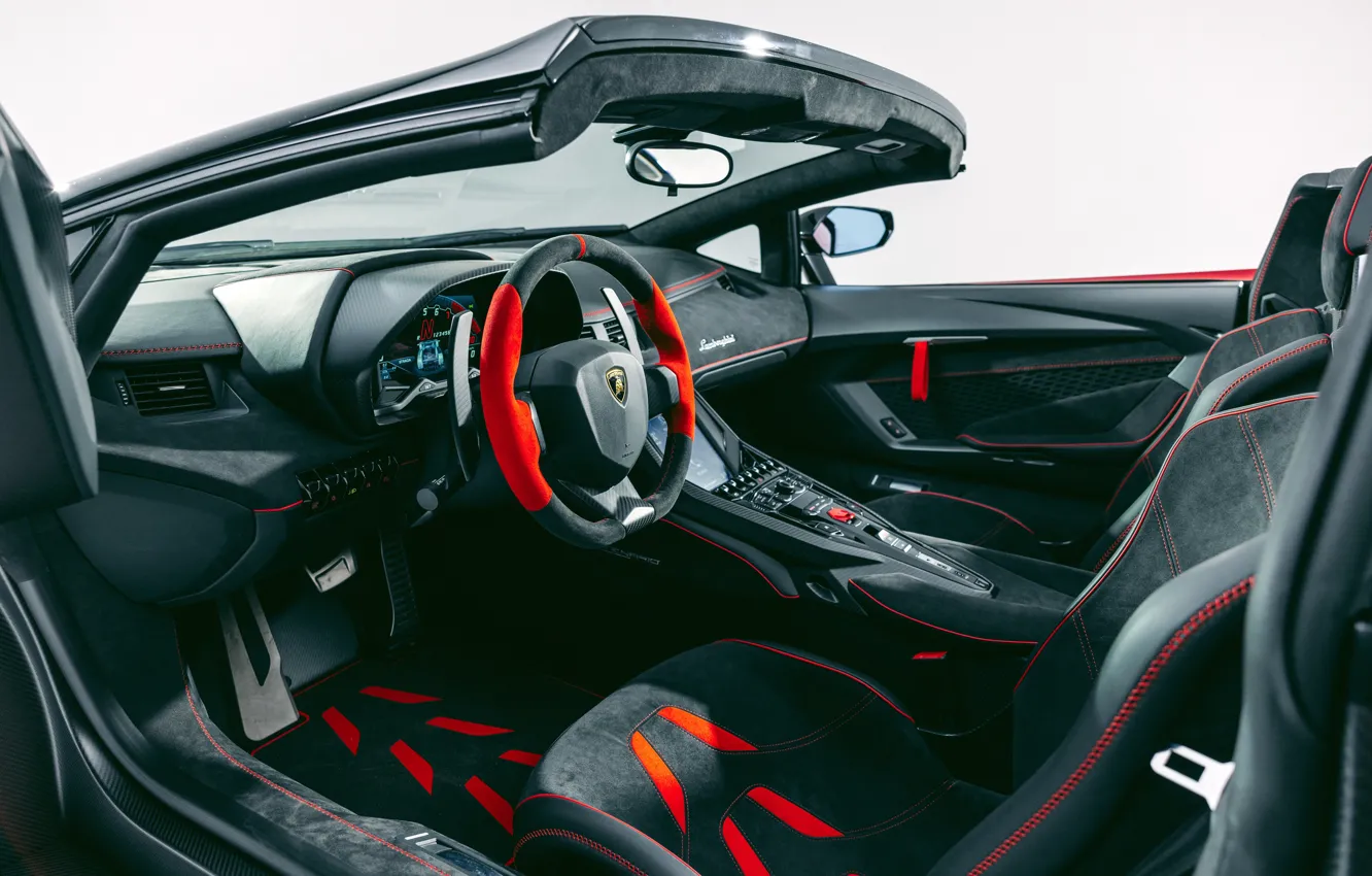Photo wallpaper Lamborghini, Centennial, Car Interior, Lamborghini Centenario Roadster