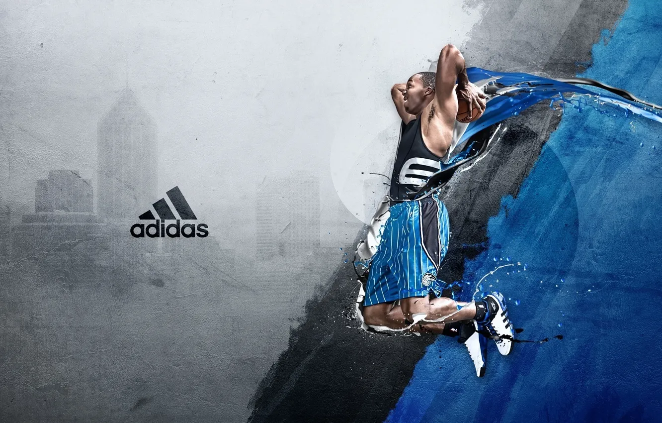 Photo wallpaper sport, the ball, sport, basketball, Adidas, adidas, basketball, basket