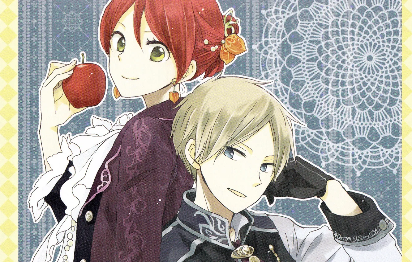 Photo wallpaper Prince, lace, red Apple, Akagami no Shirayuki-hime, Shirayuki, Red Haired Snow White, Zen Wistaria, the …