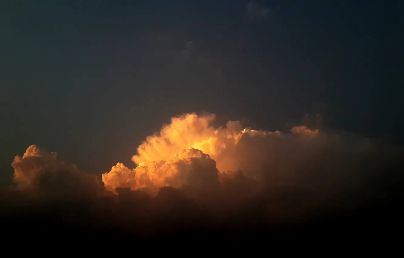 Photo wallpaper sky, sunset, cloud, suhart