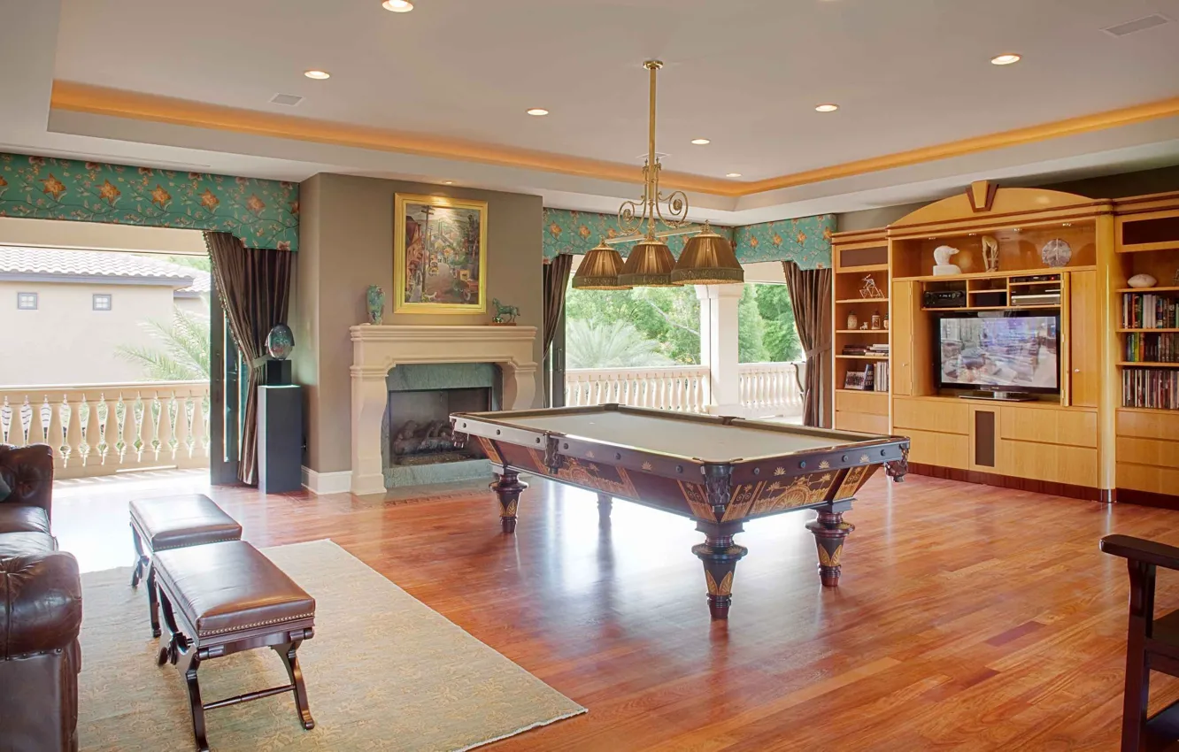 Photo wallpaper house, interior, game room
