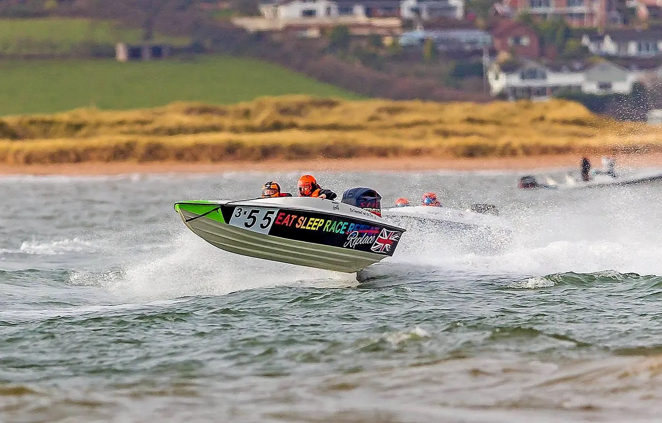 Photo wallpaper race, boat, speed