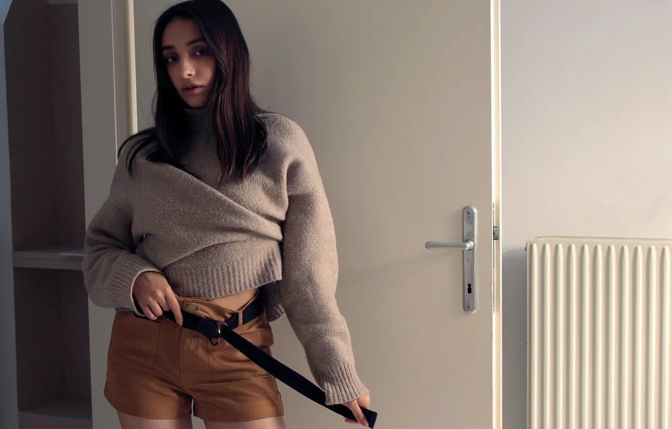 Wallpaper standing alone, shorts, terrific looking, sexy angel, awesome