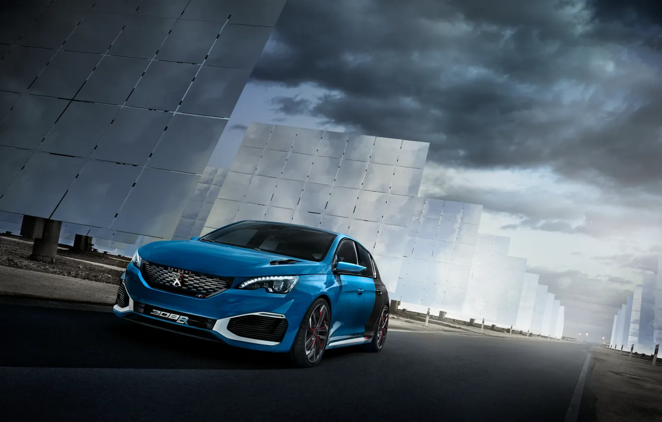 Photo wallpaper Concept, the concept, Peugeot, Peugeot, 2015, 308 R, HYbrid