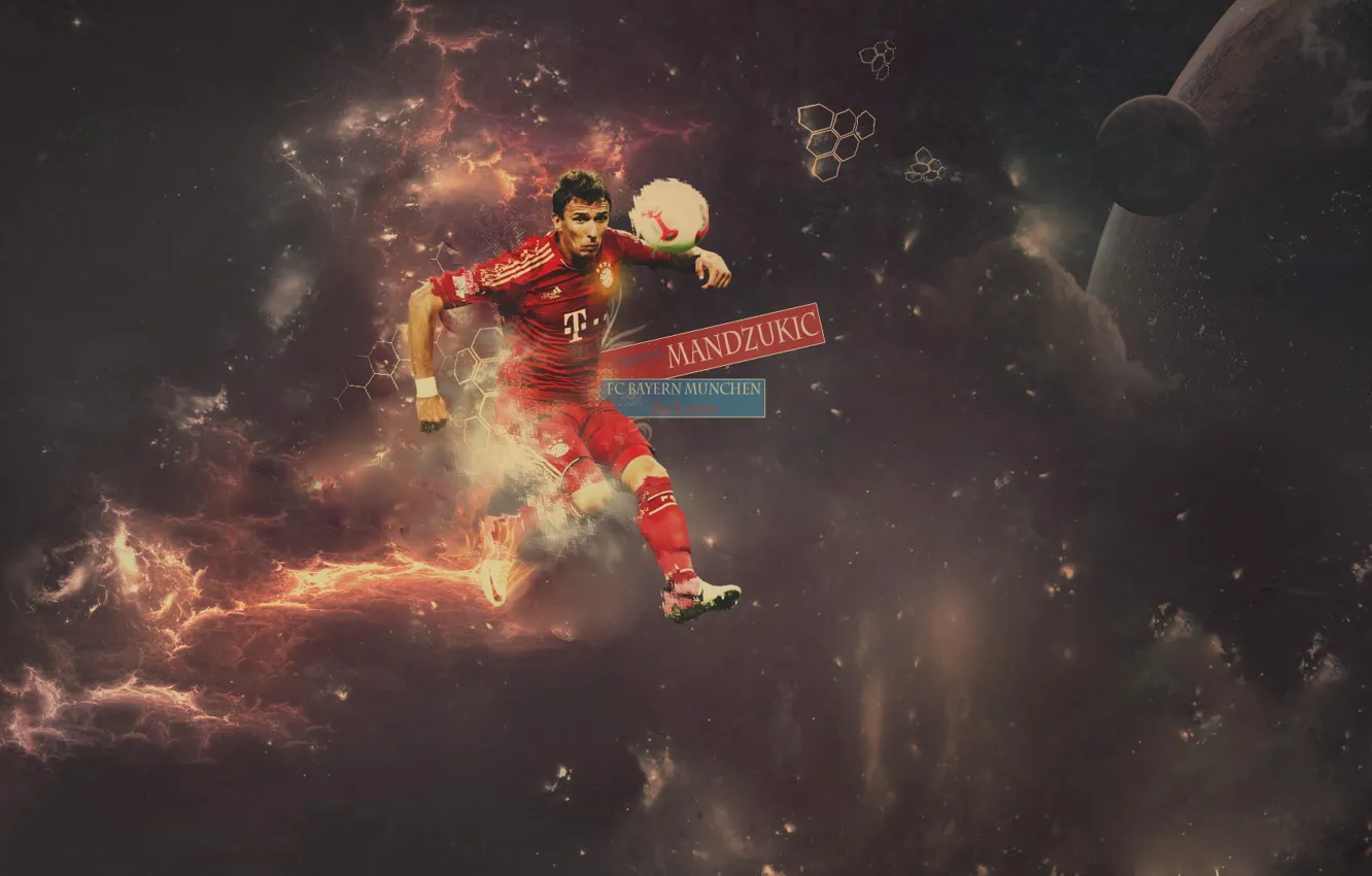 Photo wallpaper Mario, Bayern, Munchen, Mandzukic