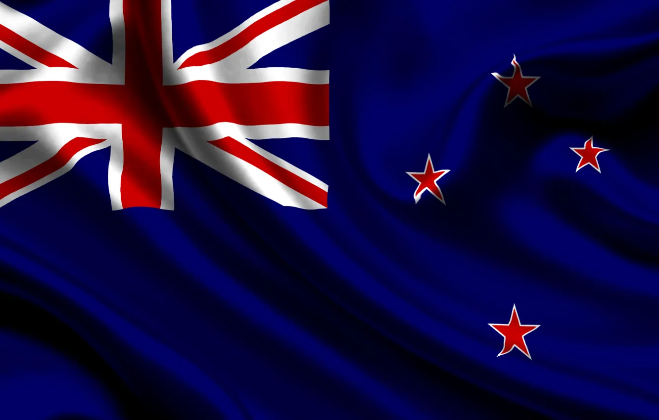 Photo wallpaper Blue, New Zealand, Flag, Texture, Stars, New Zealand, Flag, Kingdom New Zealand