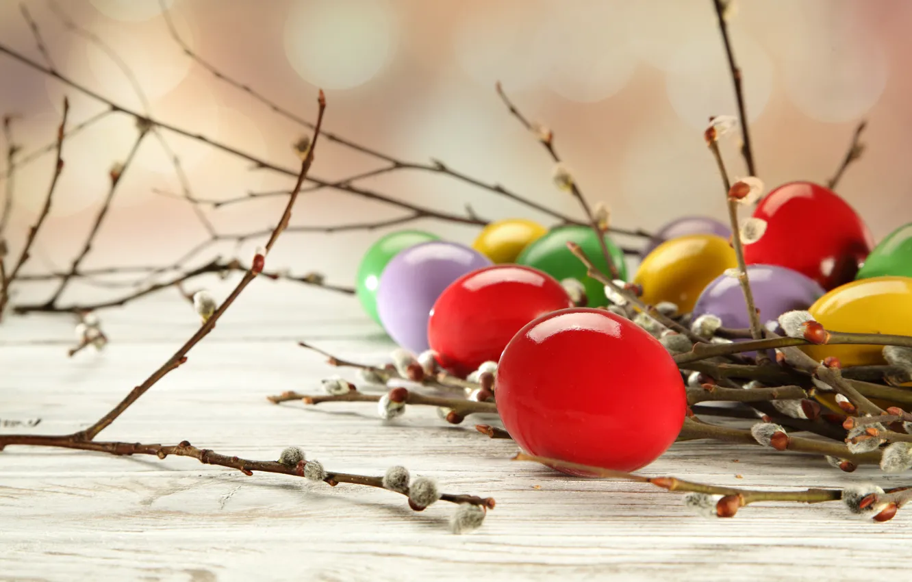 Photo wallpaper eggs, Easter, Easter eggs