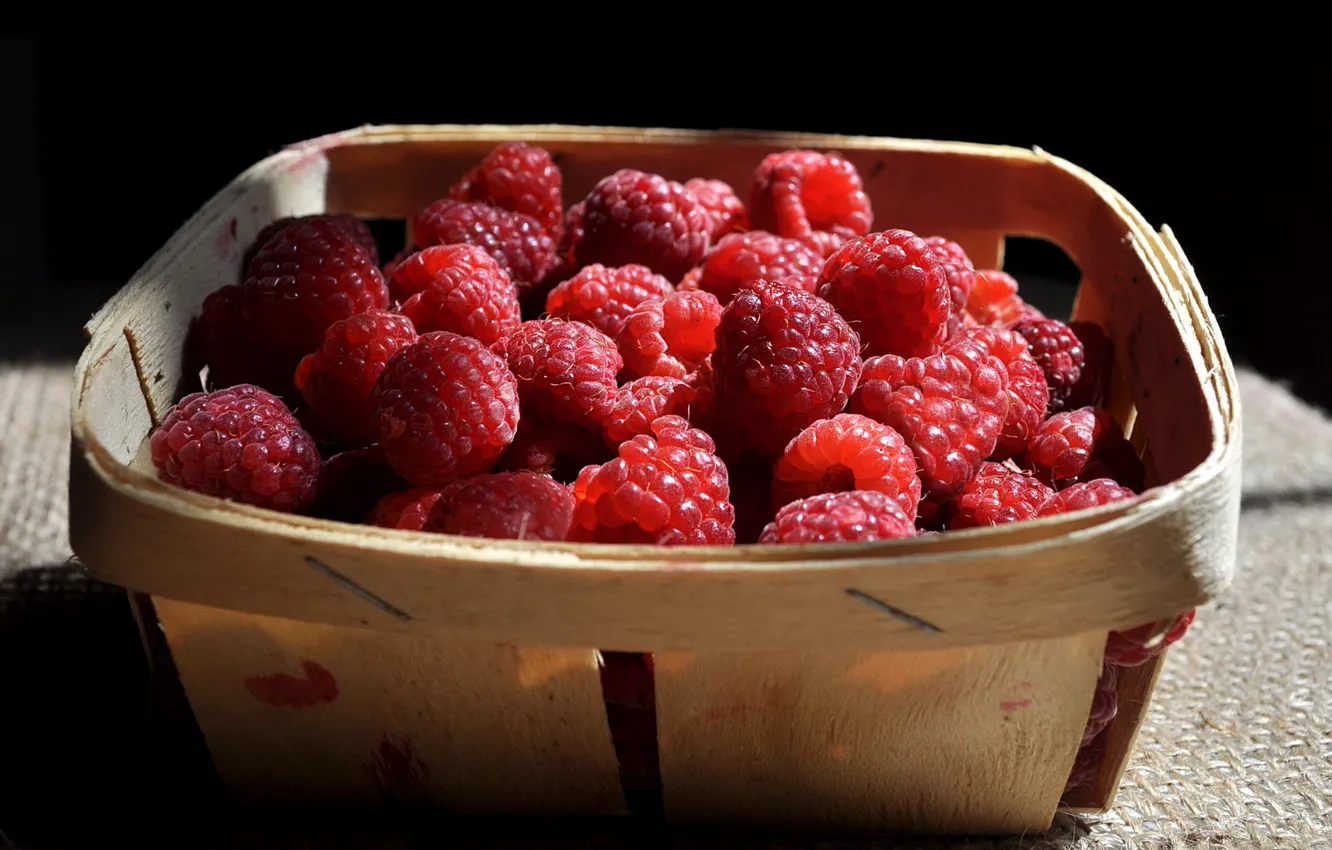 Photo wallpaper summer, berries, raspberry, food, garden, still life, delicious, cottage