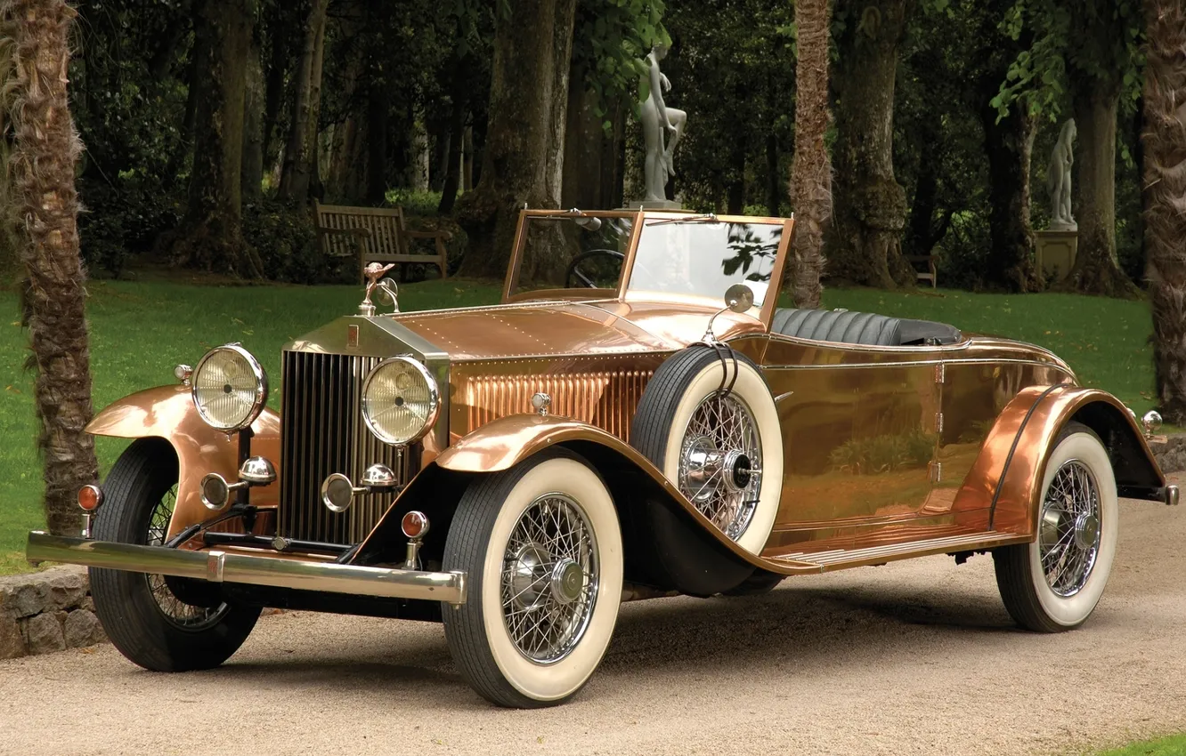 Photo wallpaper retro, Rolls-Royce, Phantom, the front, phantom, 1930, rolls Royce, Open Tourer