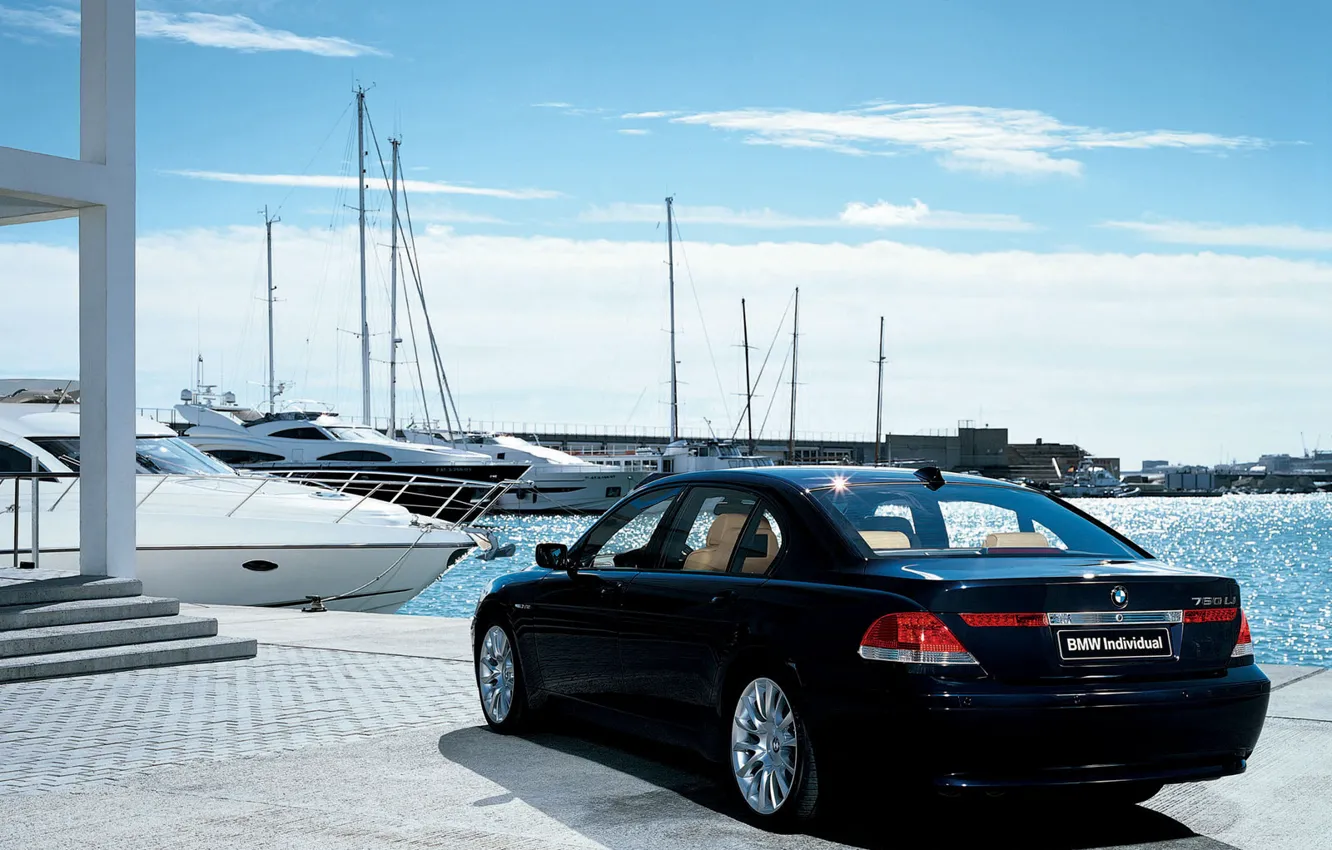 Photo wallpaper the sky, yachts, BMW