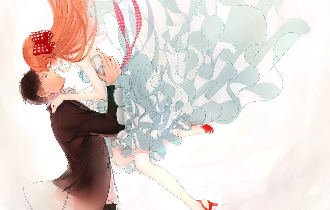 Photo wallpaper girl, love, romance, guy, wedding, The gekka Shoujo Nozaki-kun, Nozaki, mangaka