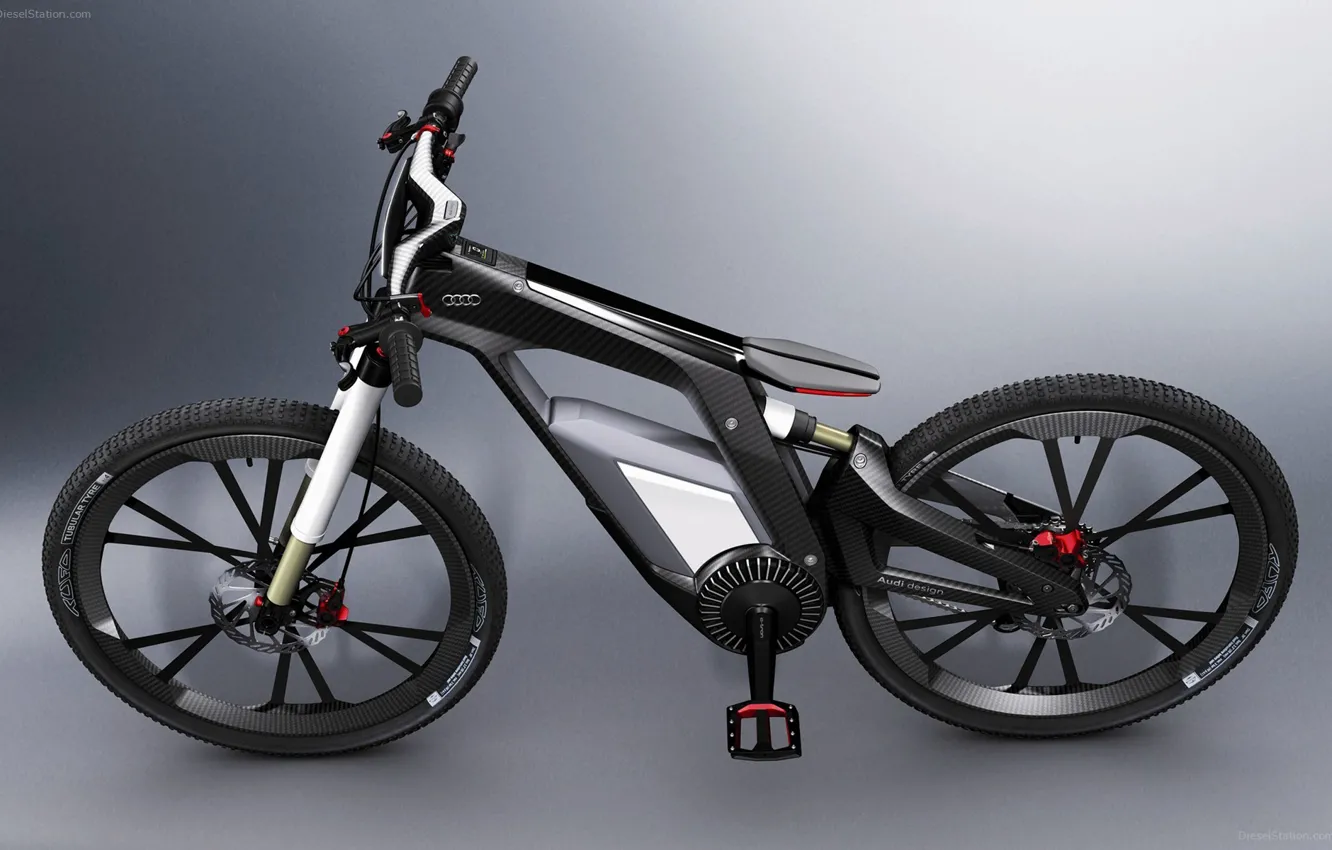 Photo wallpaper bike, Audi, carbon, 2012, hybrid, Worthersee, e-bike