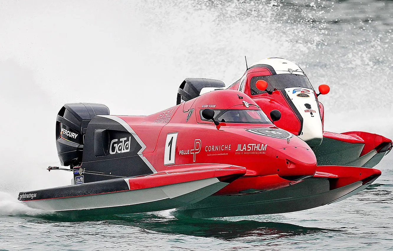 Photo wallpaper race, boat, speed